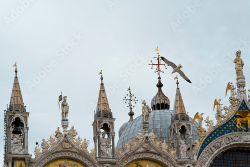 Detail of the Basilica of San Marco in Venice photo