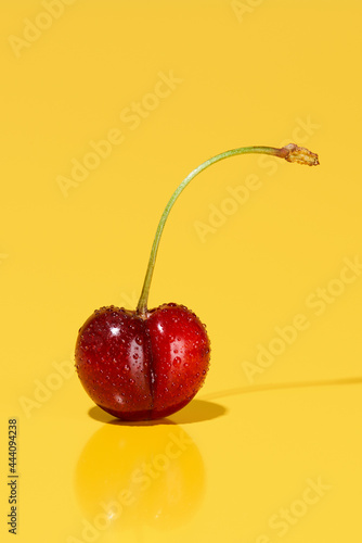 fresh cleaved cherry photo