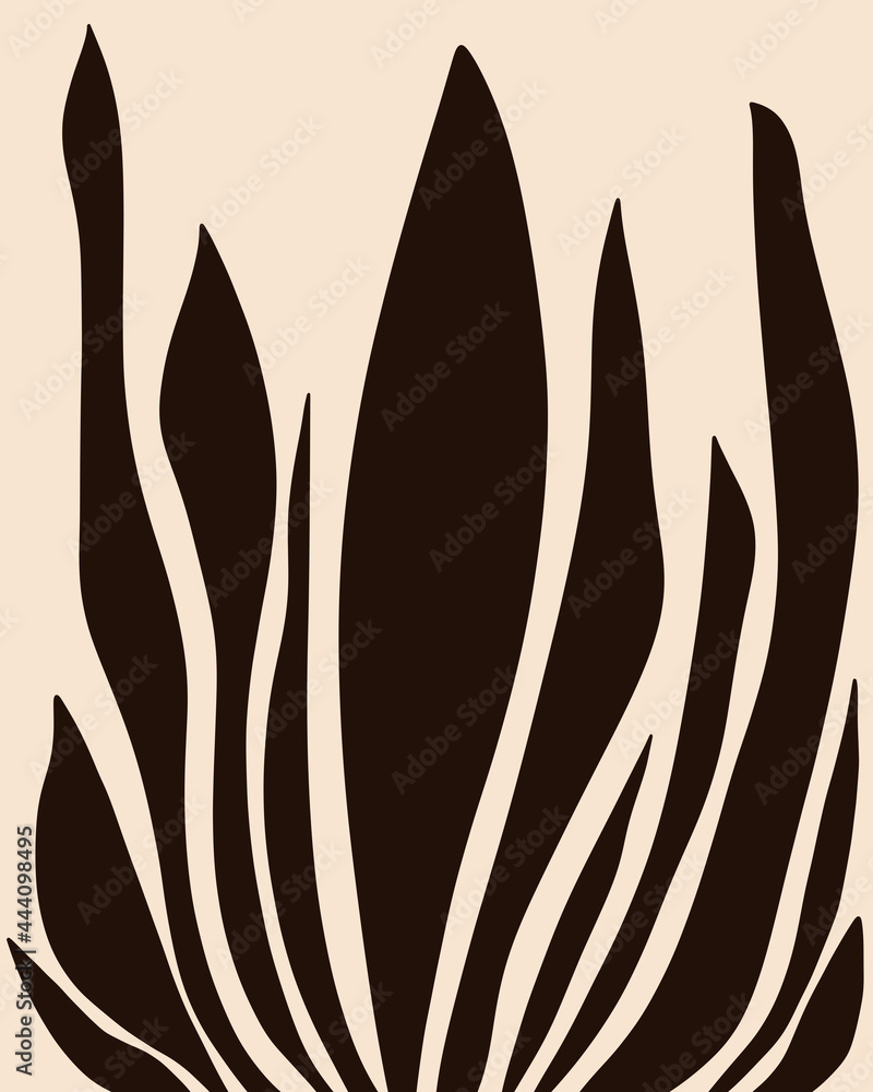 Modern Botanical Design In Black
Modern Botanical Design In Black