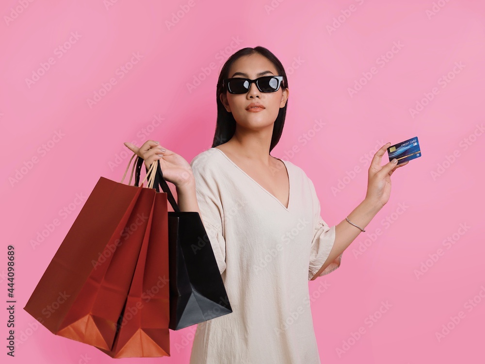 woman with shopping bags woman with shopping bags