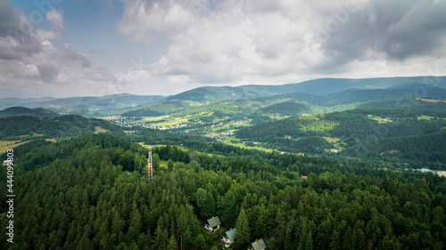 landscape with mountains