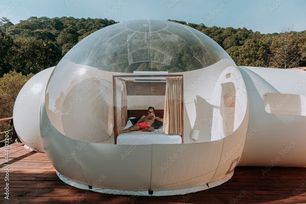 living in a bubble Stock Photo | Adobe Stock