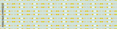 Summer tropical stripe seamless border pattern. Bright retro broken line banner edge. Fun gender neutral gift wrap masking taper decor washi ribbon trim in vector.