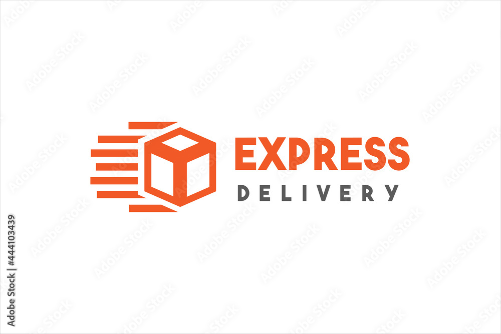 Express delivery logo isolated on White Background. Usable for Business Logo. Flat Vector Logo Design Template Element Express delivery logo isolated on White Background. Usable for Business Logo. Flat Vector Logo Design Template Element