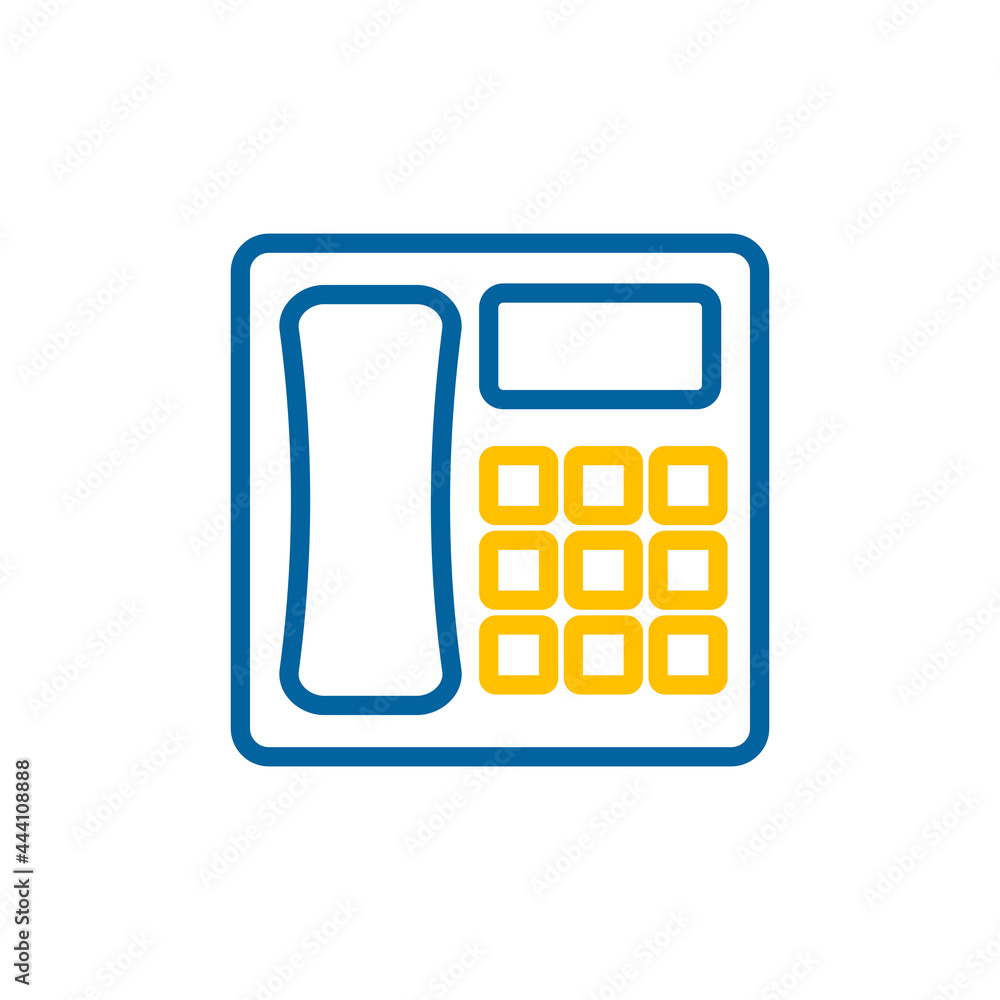 Phone outline flat vector icon. Workspace sign Phone outline flat vector icon. Workspace sign