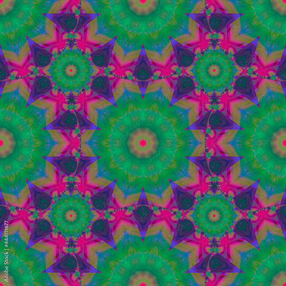 Seamless ornament based on round geometric ornaments. Print on fabric, upholstery, decor element. Seamless ornament based on round geometric ornaments. Print on fabric, upholstery, decor element.
