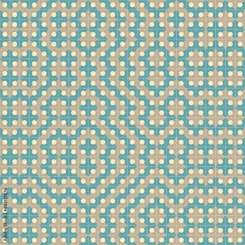 Fototapeta premium Abstract Geometric Pattern generative computational art illustration