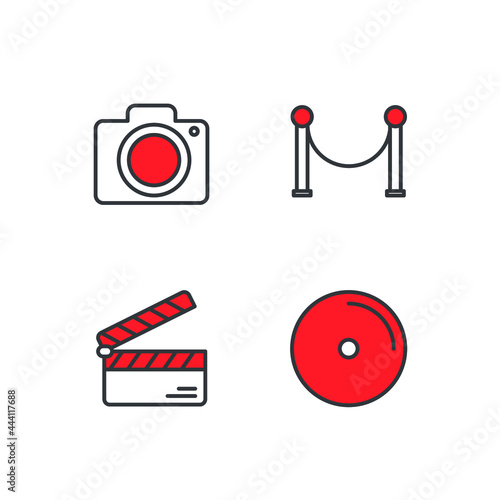 entertaiment set icon, isolated entertaiment set sign icon, vector illustration