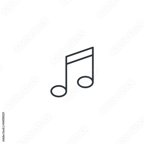 isolated soundtrack sign icon, vector illustration