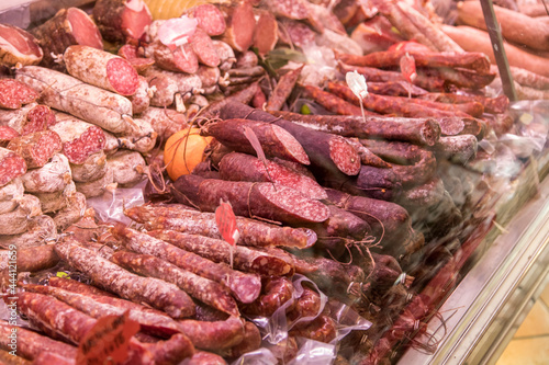 pork meat on the market