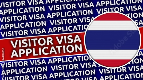 Thailand Circular Flag with Visitor Visa Application Titles - 3D Illustration Free Download Thailand Circular Flag with Visitor Visa Application Titles - 3D Illustration - GFXLoad