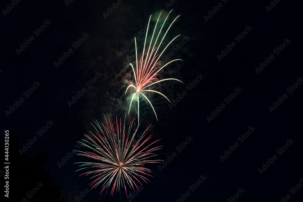 Fireworks display to celebrate an event Fireworks display to celebrate an event