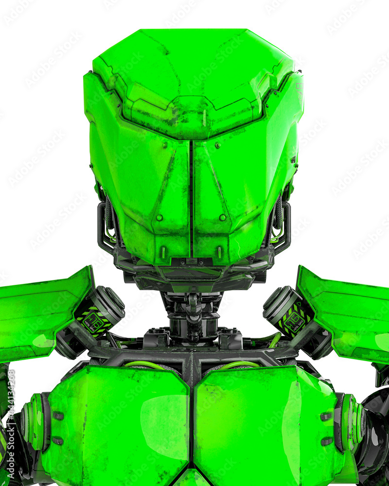 id profile picture of the mega robot in white background