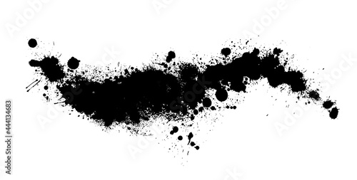 Wallpaper Mural Paint stains black blotch background. Grunge Design Element. Brush Strokes. Vector illustration Torontodigital.ca
