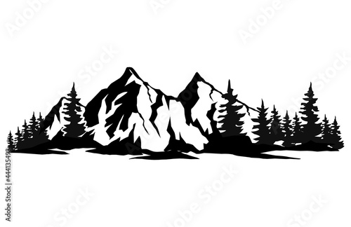 Obraz na plátně mountain vector icon illustrations