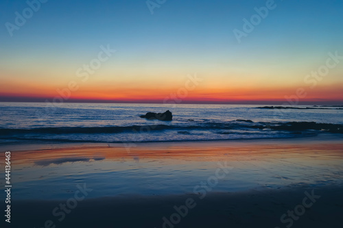 sunset on the beach