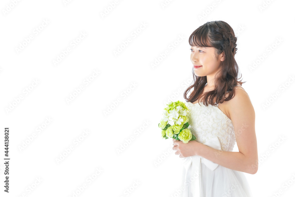 ブーケを持つ花嫁 ブーケを持つ花嫁