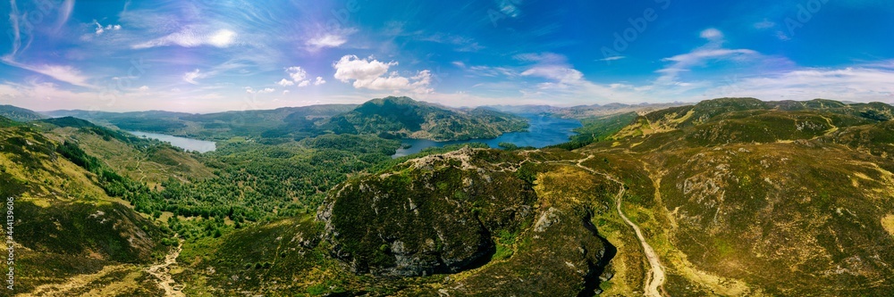 Ben A'an hill and Loch Katrine in the Trossachs, Scotland
