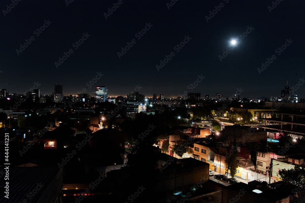 night view o Mexico City