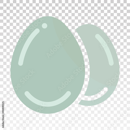 Duck egg flat vector color icon for apps and websites