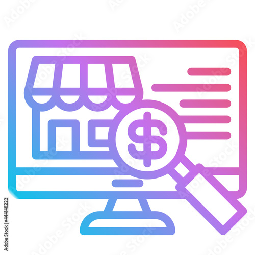 search gradient icon