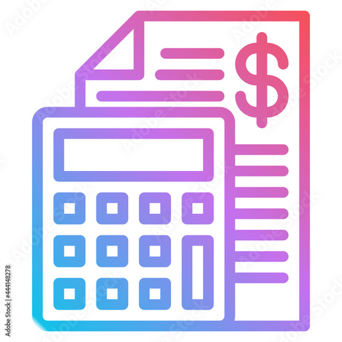 calculator gradient icon