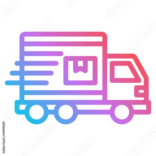delivery gradient icon