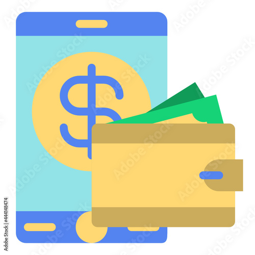 digitalwallet flat icon