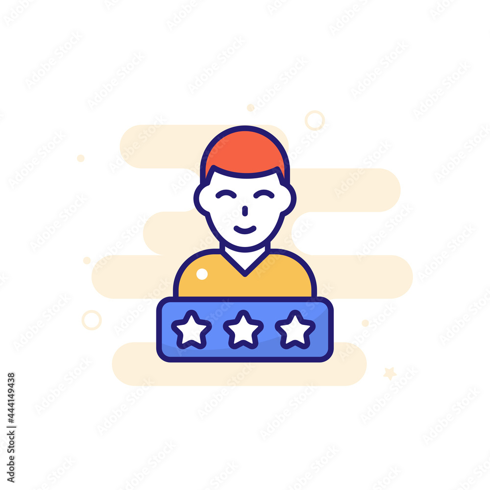 Customer Reviews vector icon style illustration. EPS 10 File Marketing and advertising symbol Customer Reviews vector icon style illustration. EPS 10 File Marketing and advertising symbol