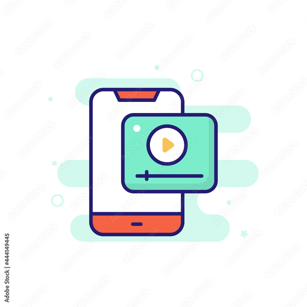 Viral Video vector icon style illustration. EPS 10 File Marketing and advertising symbol Viral Video vector icon style illustration. EPS 10 File Marketing and advertising symbol