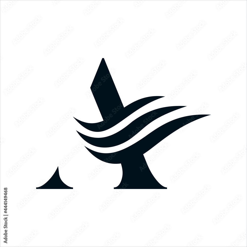 creative vector simple logo design initial a creative vector simple logo design initial a