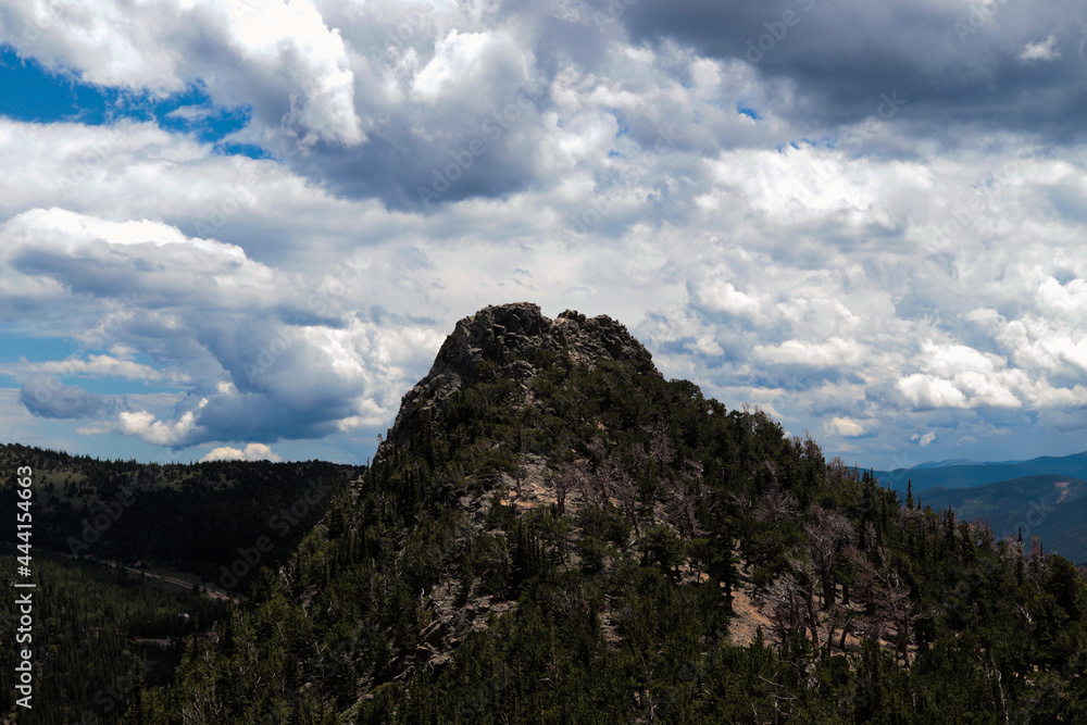 clouds over mountain