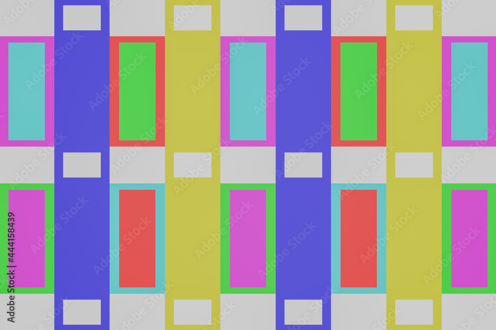 Multicolored square background, 3d illustration. Multicolored square background, 3d illustration.
