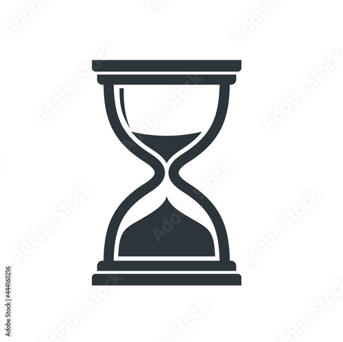 hourglass illustration, hourglass icon, vector art.