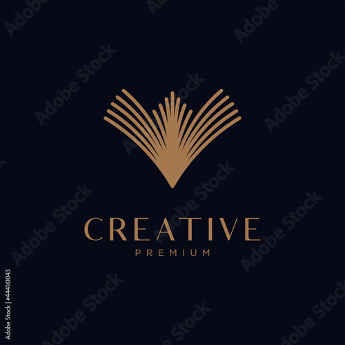leaf logo design icon vector