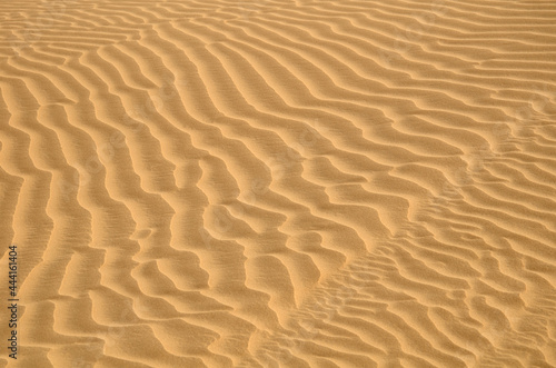 Nice sand pattern and light effect Khuri sand dunes, Jaisalmer, Rajasthan, India. © Harshal
