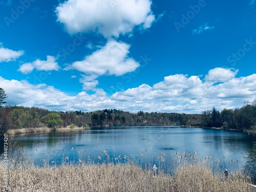 lake and clouds