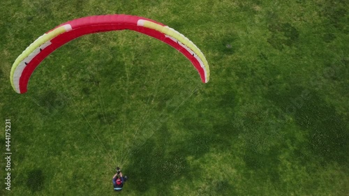 Sylmar Hang Glide Park Paraglider Practicing photo