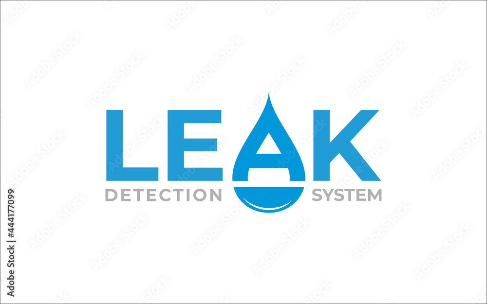 Obraz premium Illustration graphic vector of water leak detection service Logo Design template