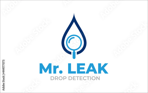 Illustration graphic vector of water leak detection service Logo Design template