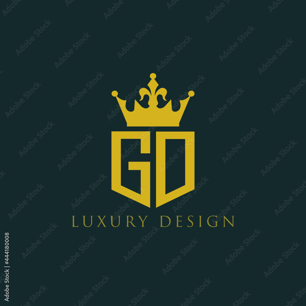 GO logo, GO icon, GO vector, GO monogram, GO letter, GO minimalist, GO ...