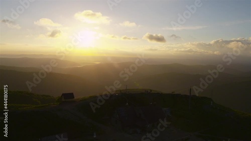Wallpaper Mural Summer sunset in Bieszczady Mountains. Poland seen from above Torontodigital.ca