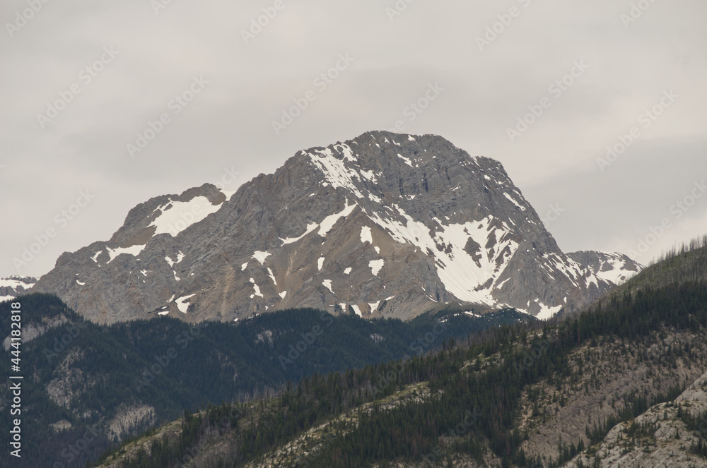 Mountain Peaks in Jasper National Park