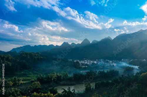 Village environment in xiaoqikong scenic area, Libo County, Guizhou Province, China