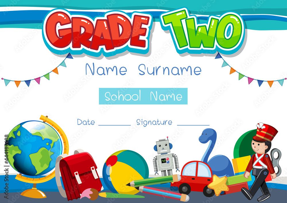 Grade two diploma or certificate template Grade two diploma or certificate template