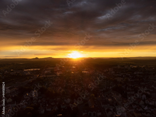 Sonnenuntergang über dem Hegau