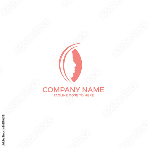 Natural Beauty woman logo