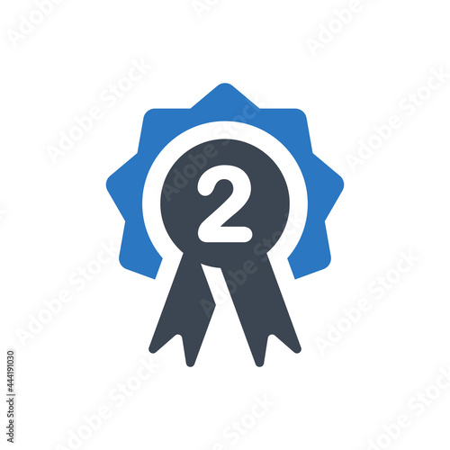 Second place badge icon