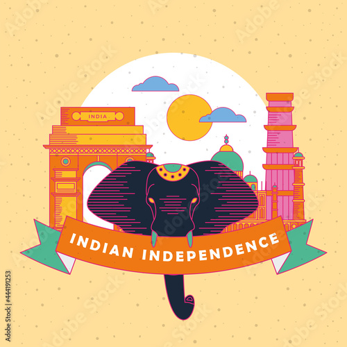 Happy india independence day banner