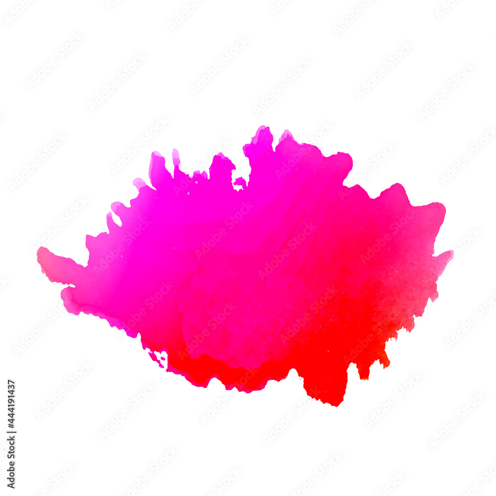 watercolor red and pink background hand paint splash art pattern illustration background vector